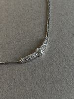 Neues Collier aus 750 Weißgold mit Brillanten