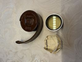 Voigtlaender Filter, vintage, mit Lederetui, Top Zustand