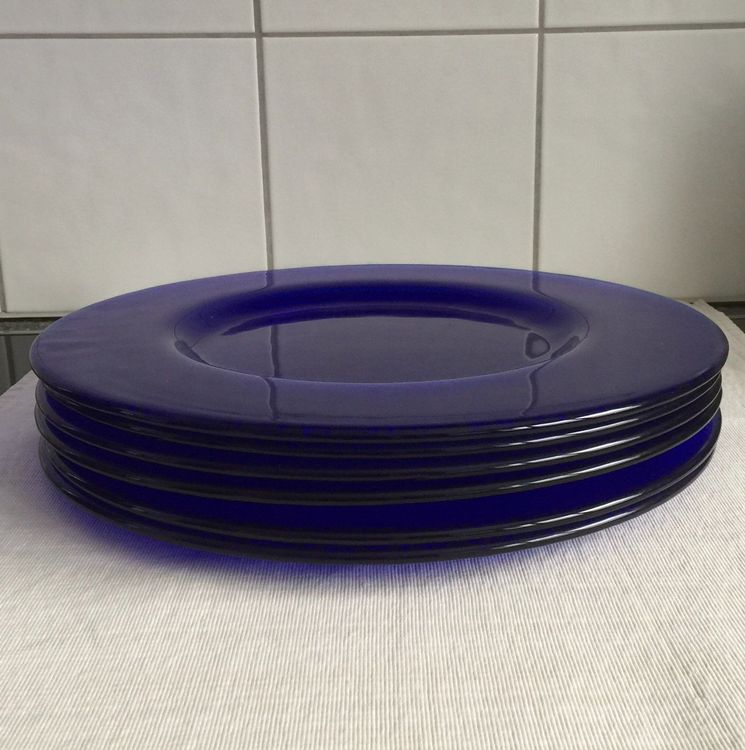 Iittala Kastehelmi Teller, Aus Glas, In Der Farbe Violett, Spülmaschinengeeignet, Maße