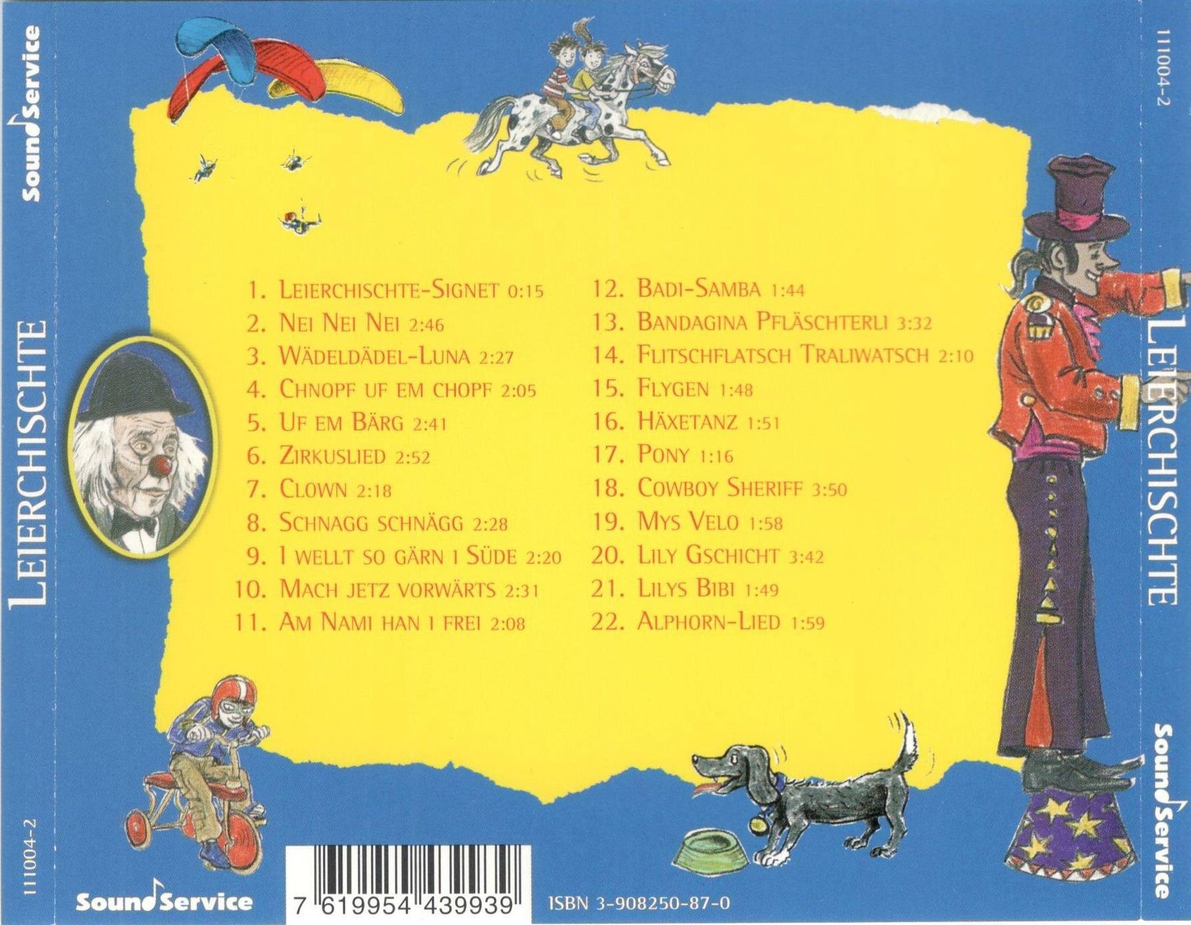 CDs: Leierchischte di Blaui Lieder us der Gschichte Chischte – Gebraucht aus St. Margarethen TG von ursk10 1