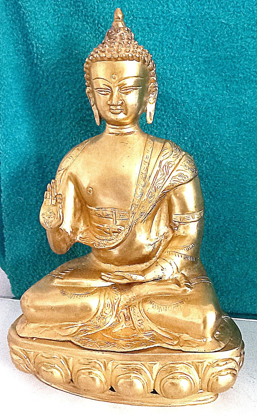 Skulpturen & Statuen: Buddha Messing Poliert gross – Gebraucht aus Baar von 2cvbaar