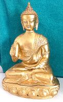 Buddha Messing Poliert gross