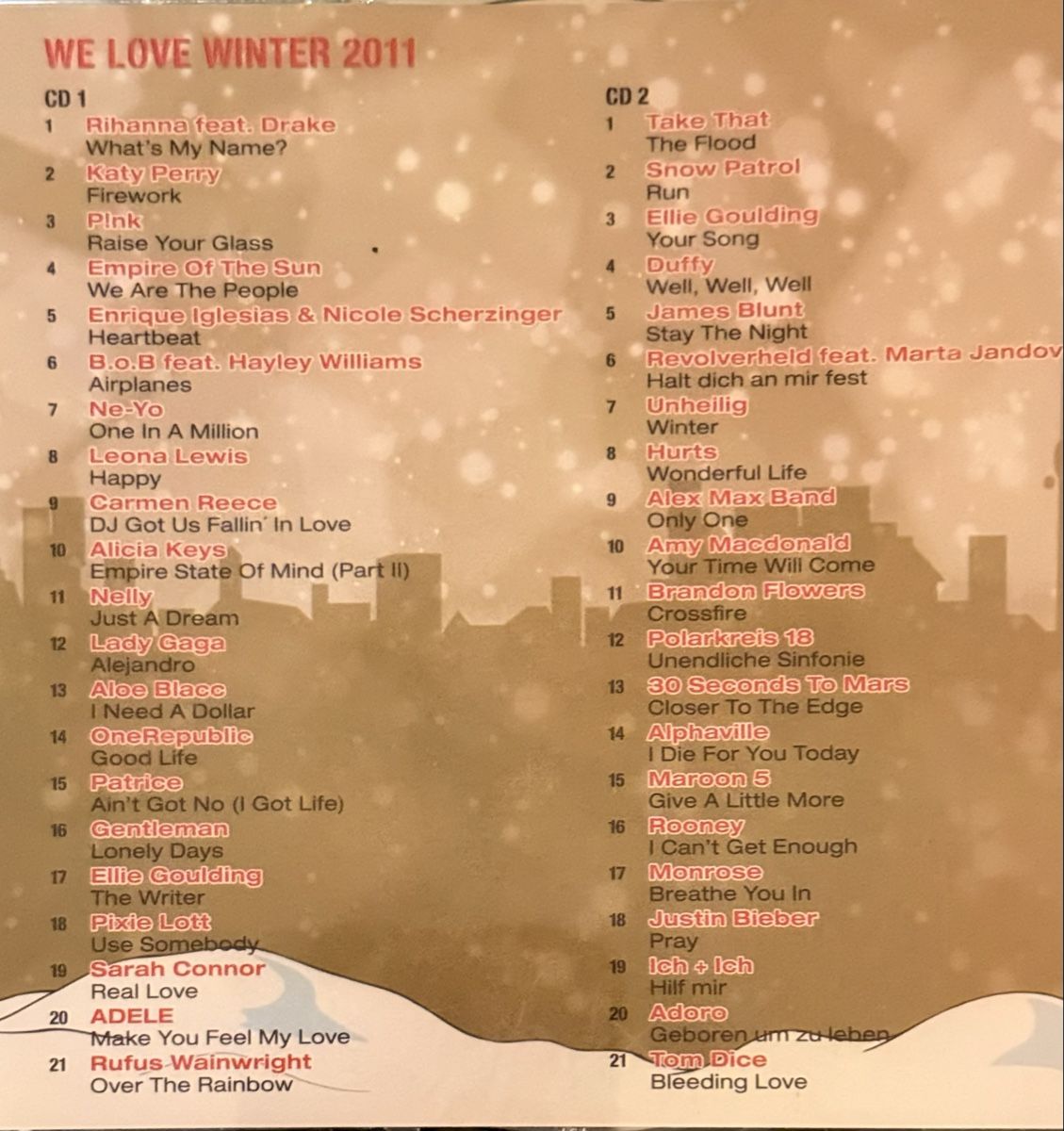 CD: We Love Winter 2011 CD, Top Zustand, Winterhits! – Usato da Sursee venduto da Betlaze 1
