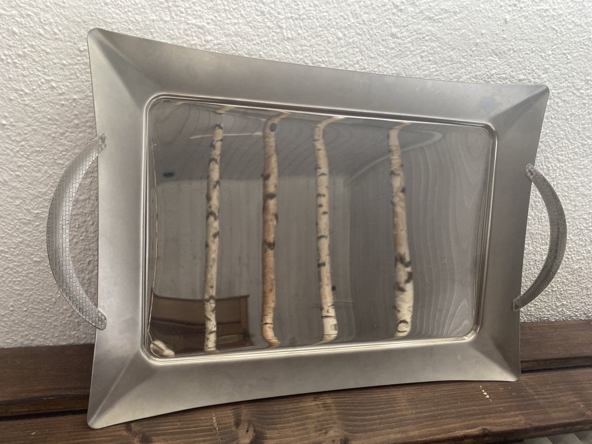 Tablet PC: Edelstahl Tablett Serviertablett Silber – Usato da Rubigen venduto da Mukuru