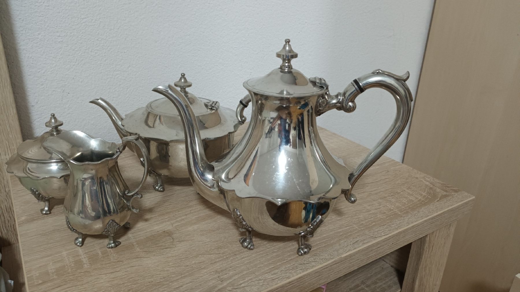 Set di piatti: Geschirr-Set Sheffield Cornish Pewter 269 – Usato da chur venduto da erika025