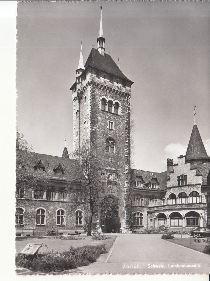 Cartoline postali: Zürich Landesmuseum ca. 1960 – Usato da Bürglen TG venduto da StampGraf