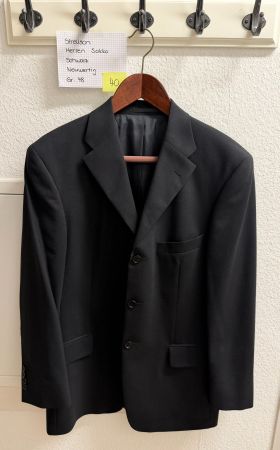 Strellson Herren Sakko Blazer, schwarz, Gr. 48 NEUWERTIG