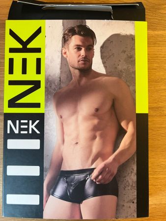 NEUES Herren Panty schwarz im Wetlook von NEK Gr. M - 400311