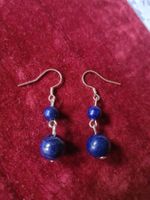 WOW! Tolle Lapislazuli + Silber 925 Ohrringe, alles echt