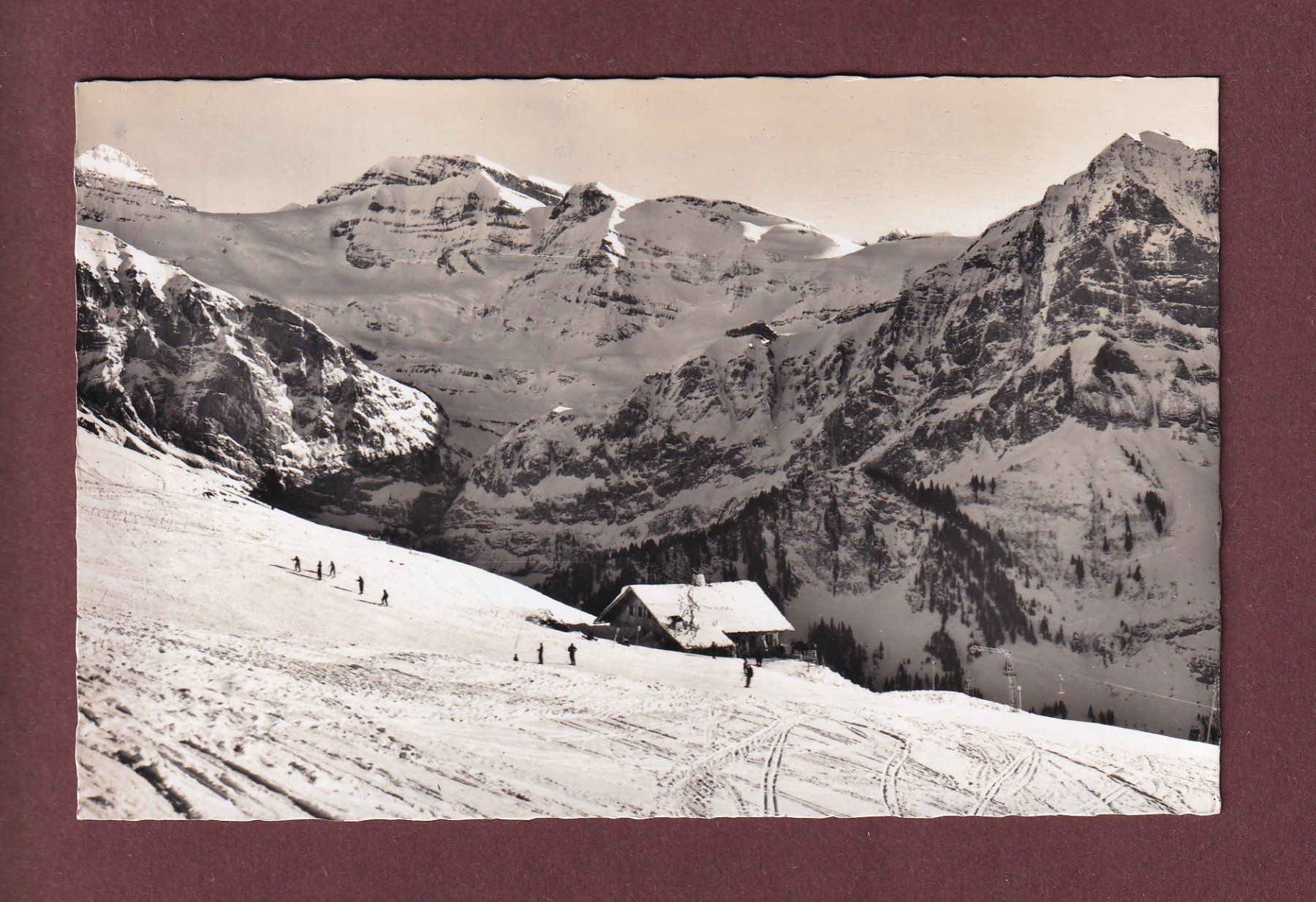 Cartoline postali: PLANACHAUX - Restaurant Coquoz - 1956 – Usato da Pully venduto da nicecards