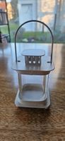 Vintage Laterne weiss, Teelichthalter, Shabby Chic Stil