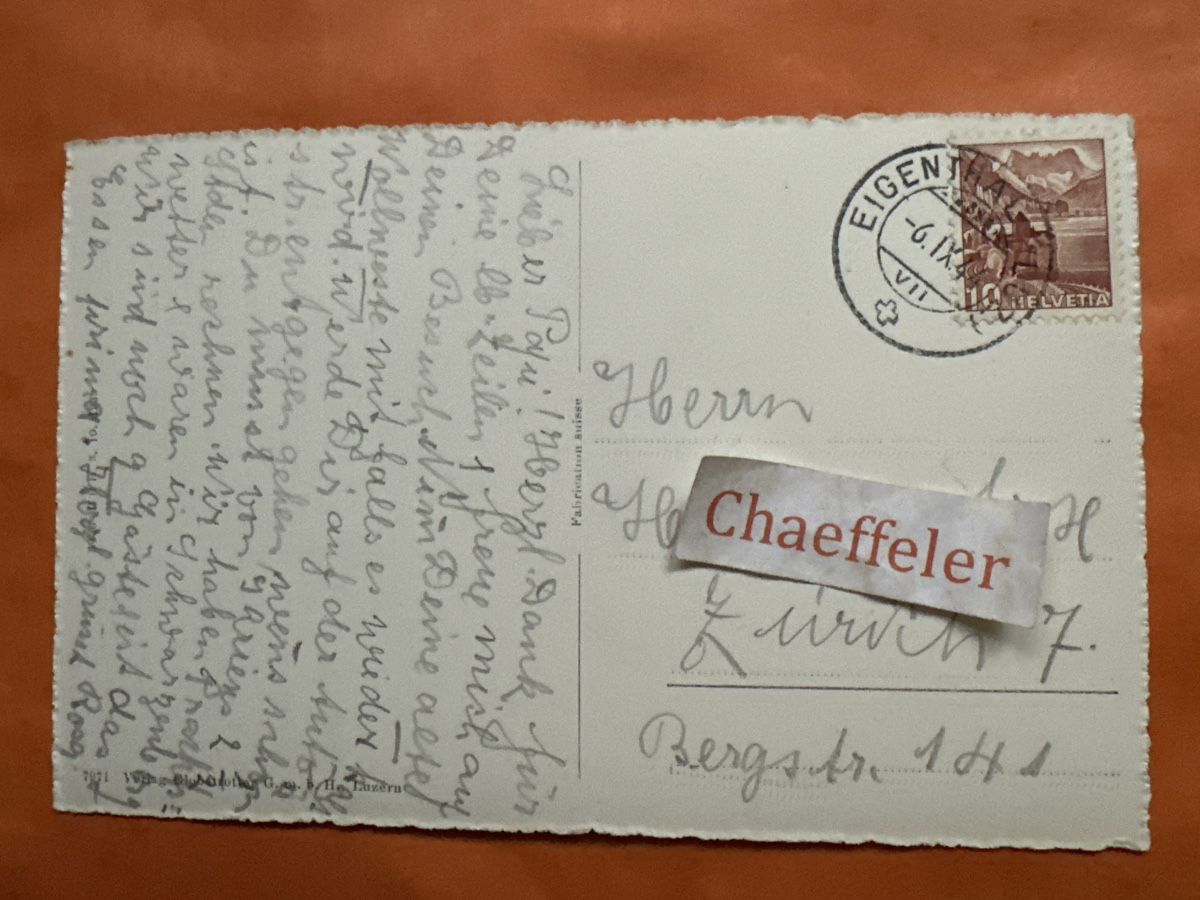 Cartoline postali: 1944 Eigental / Schweiz, gelaufen – Usato da Zürich venduto da Chaeffeler 1