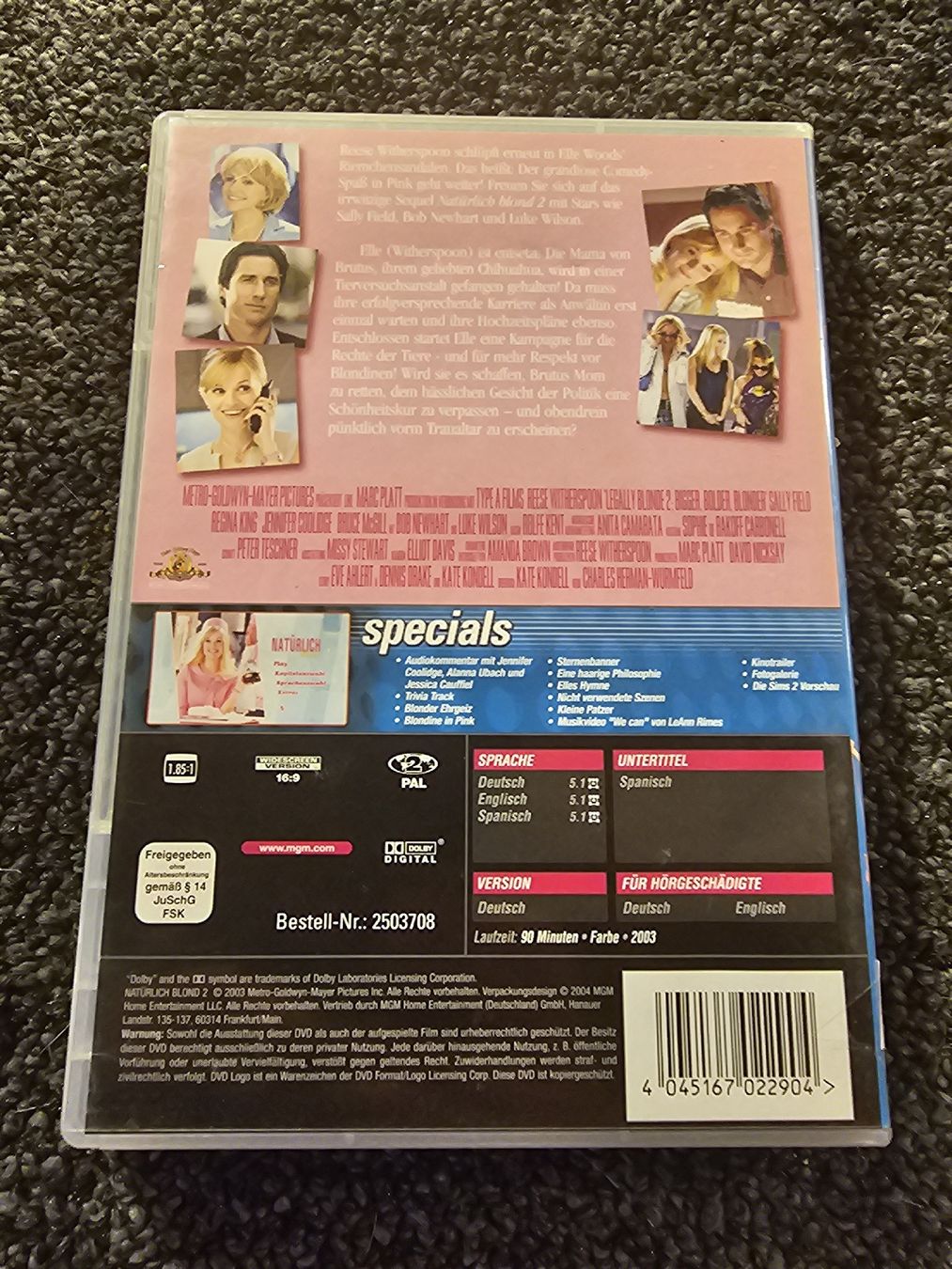 Alle DVDs: DVD "Natürlich blond 2" (22364) – Gebraucht aus Ruswil von jan_bxl5 1