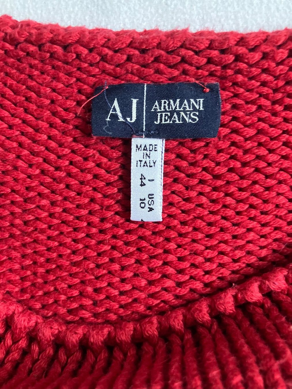 Armani Maglioni & Felpe: Armani Jeans gestrickter Pullover rot – Usato da Lenzburg venduto da ann_8hmk 3