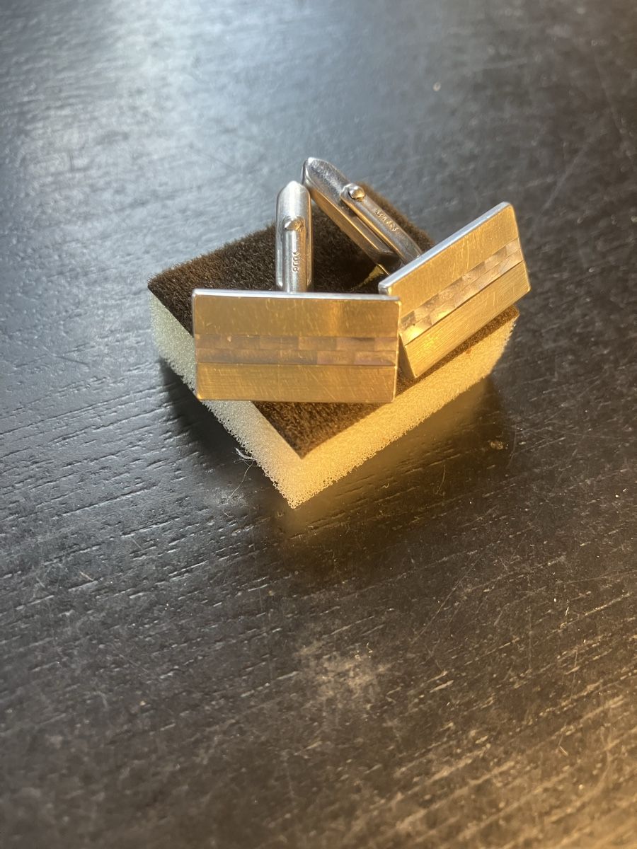 Manschettenknöpfe: Manchetten Knöpfe ,    Silber 800 – Gebraucht aus Herisau von Penholder
