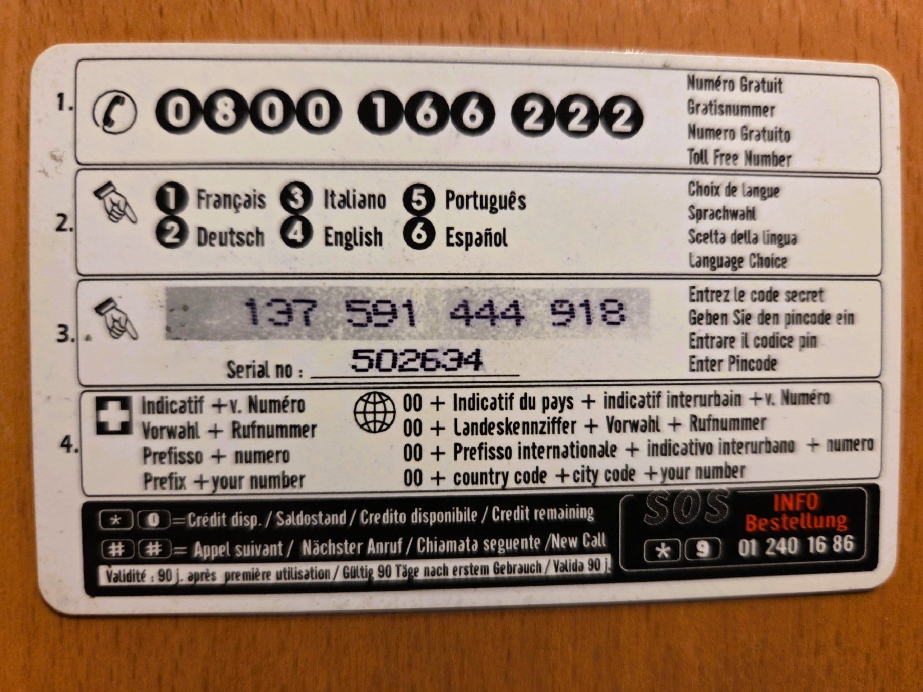 Schede telefoniche: PREPAID - SCHWEIZ – Usato da Brüttisellen venduto da Nighttrain 1