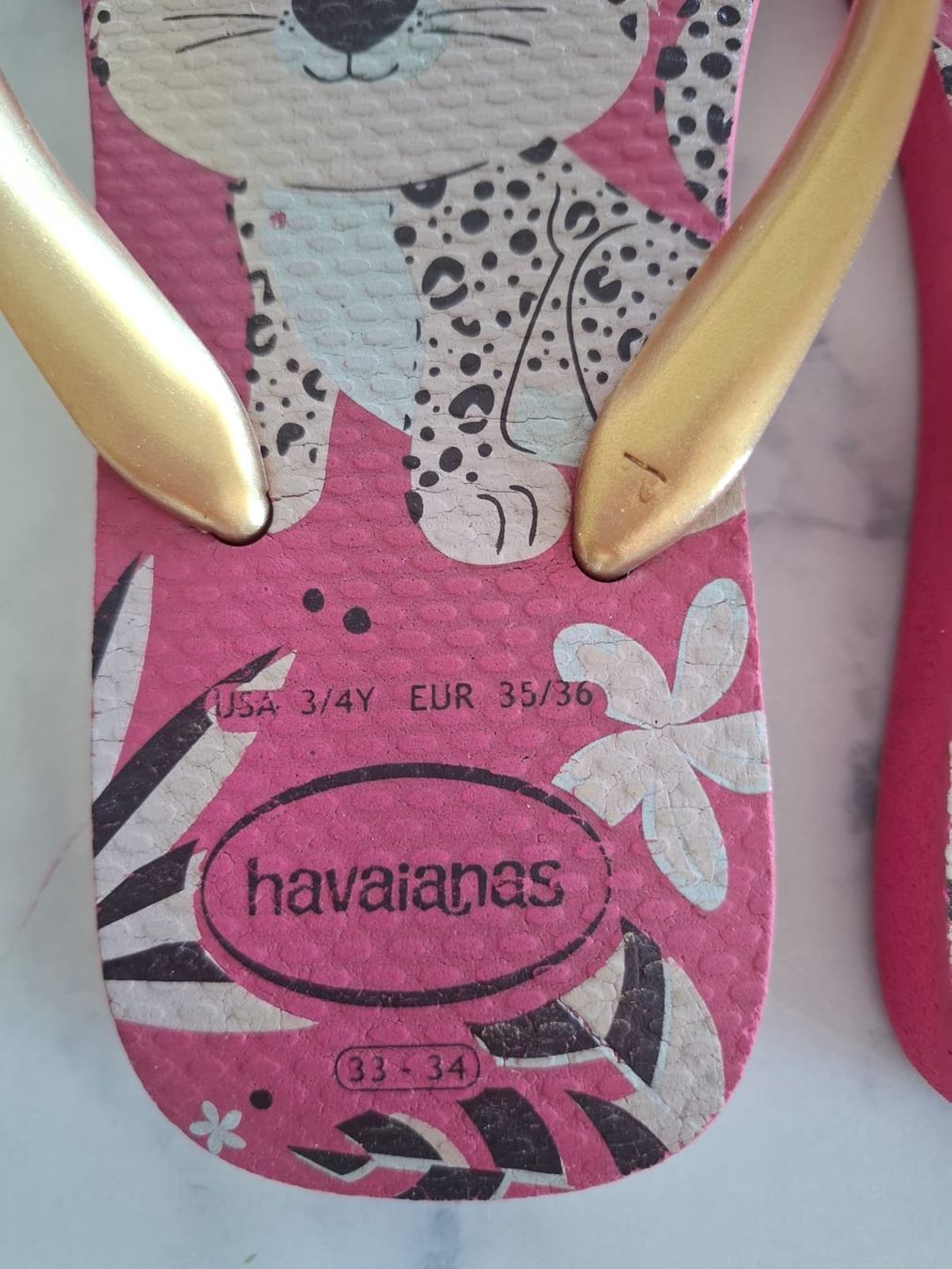 Havaianas Scarpe per ragazze: Havaianas Flipflops Pink Leopard Gr.EUR 35-36 – Usato da Massagno venduto da Michaela.F 2