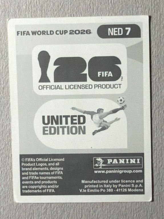 Panini Carte collezionabili: Panini WM 2026 Nathan Ake - NED 7 – Nuovo (secondo la descrizione) da Urdorf venduto da Barong 1