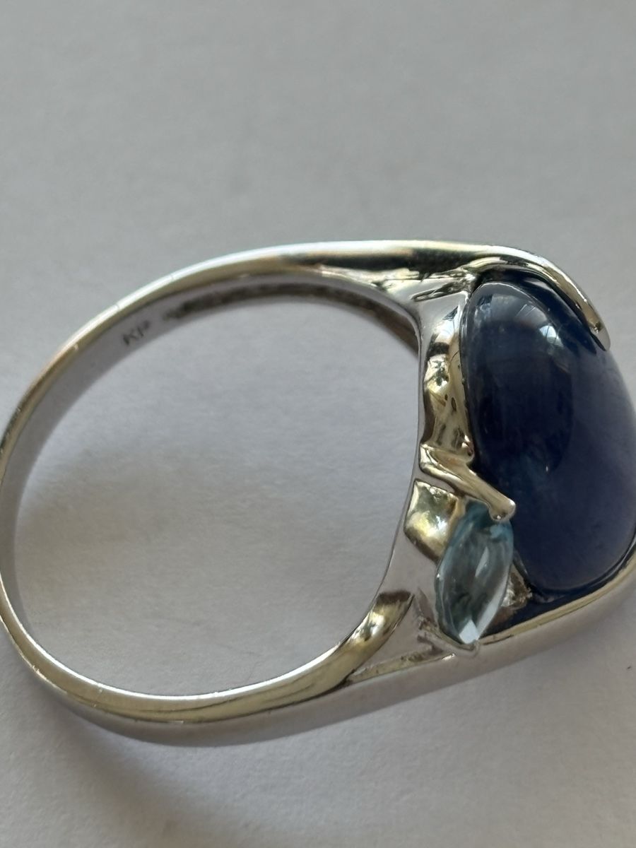 Ringe: Ring Silber 925 mit blauem Stein – Gebraucht aus Langnau am Albis von flusspflege 4
