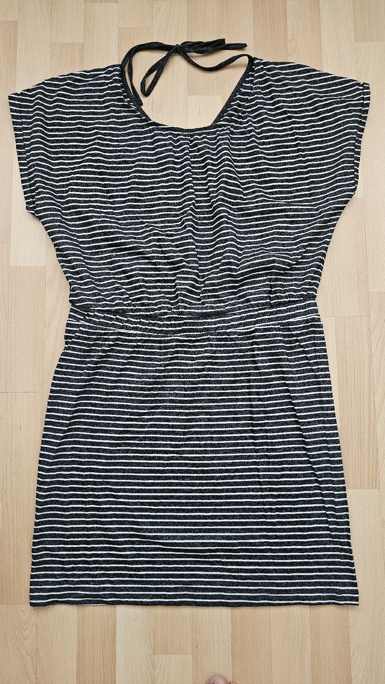 Vestiti: ICHI Kleid grau-weiss gestreift Grösse XL  – Usato da Steinmaur venduto da Kiki_m240