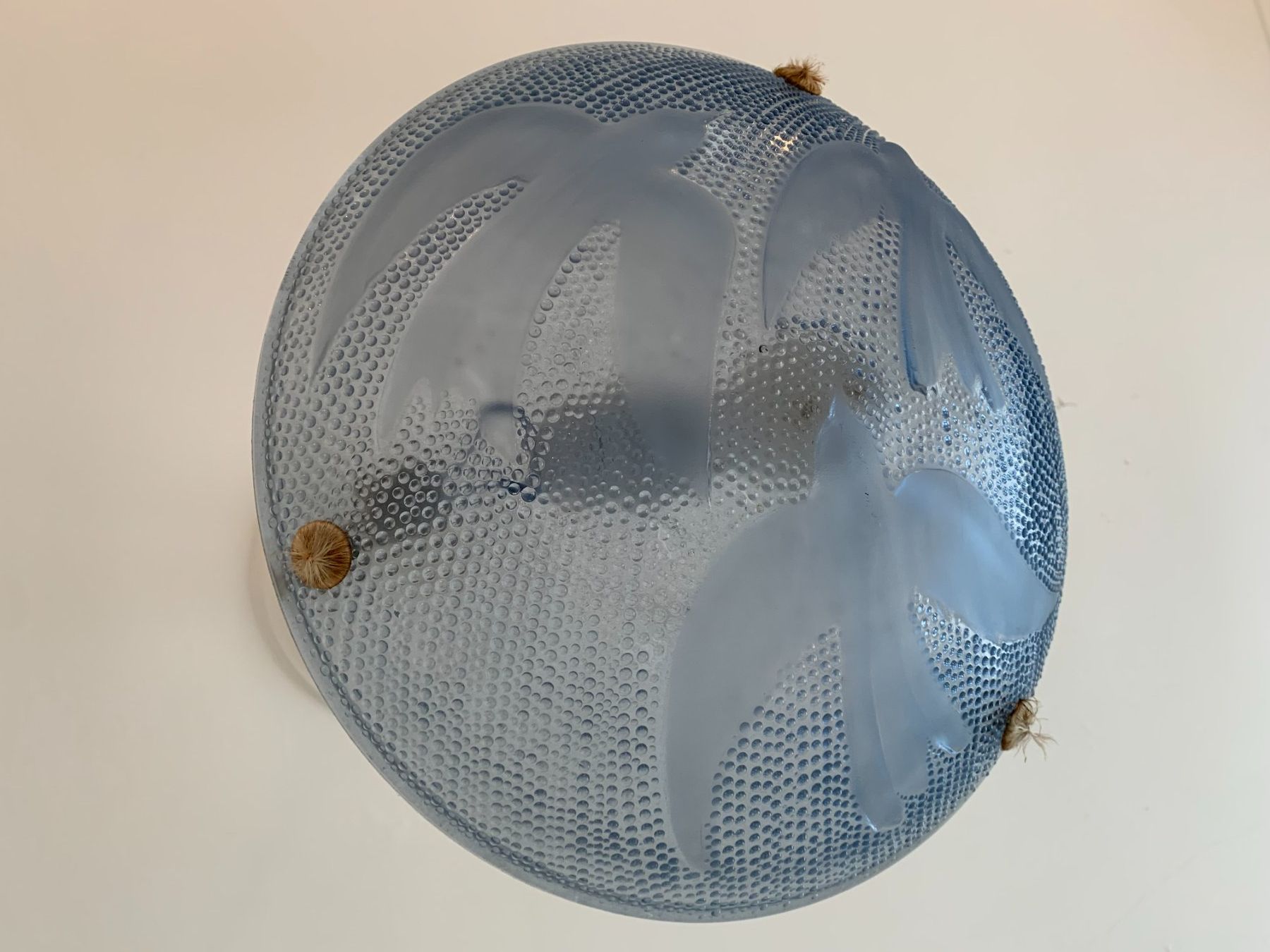 Lampadari & plafoniere: WUNDERBARE ART DECO DECKENLEUCHTE ANTIK HELLBLAU VOGEL – Usato da Zürich venduto da kostbares 1