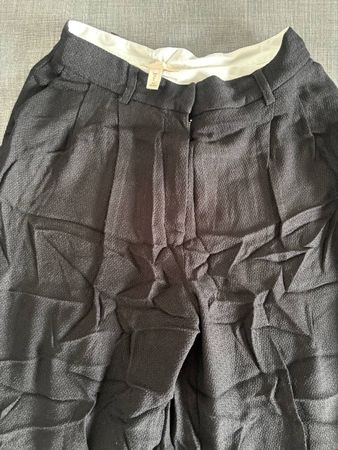 Pantalon noir texturé, sans taches