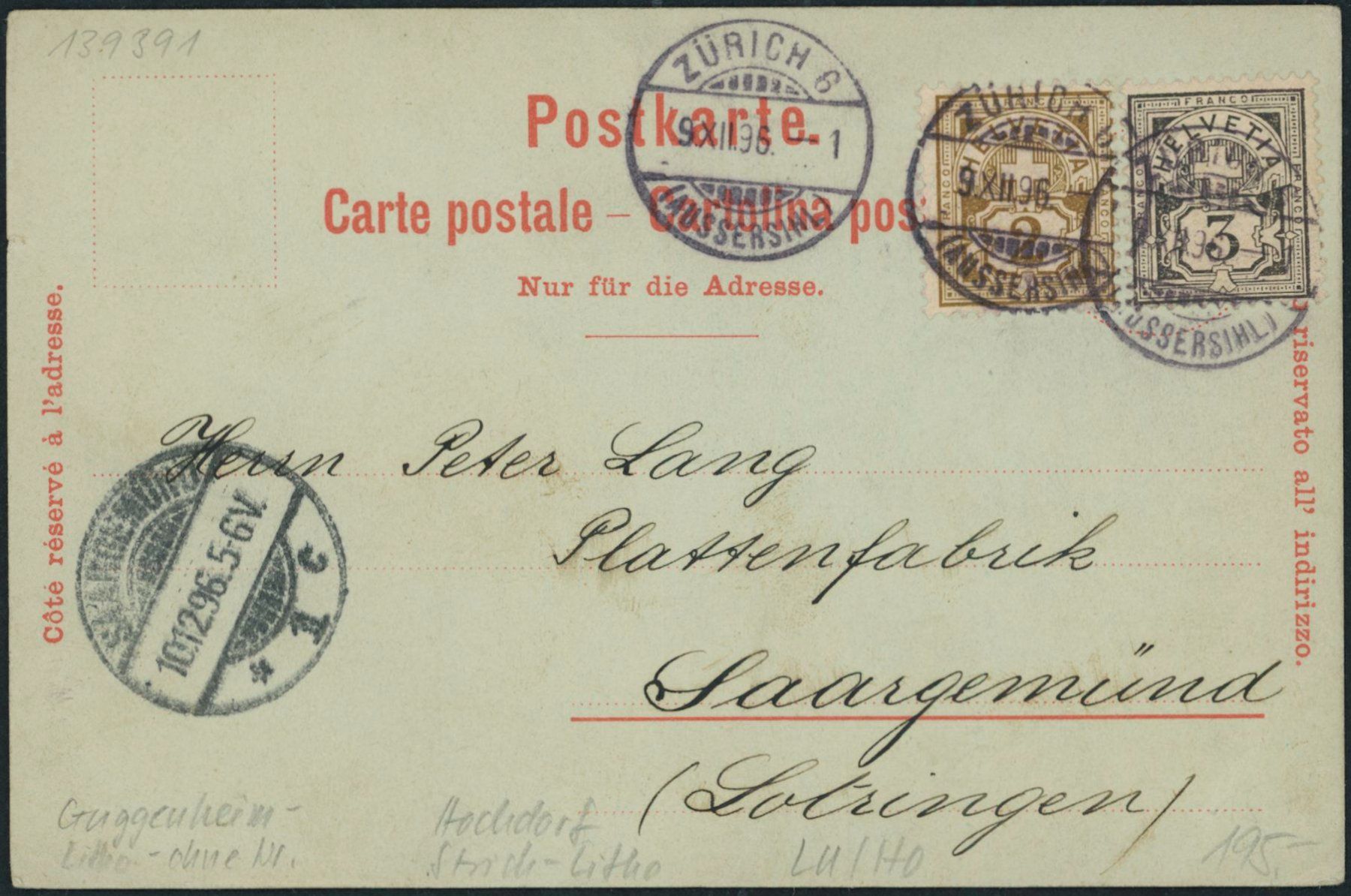 Cartoline postali: LU Hochdorf - Litho – Usato da Schindellegi venduto da Jonathan77 1