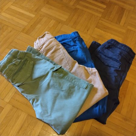 4 Kinder Hosen Set verschiedene Farben 122