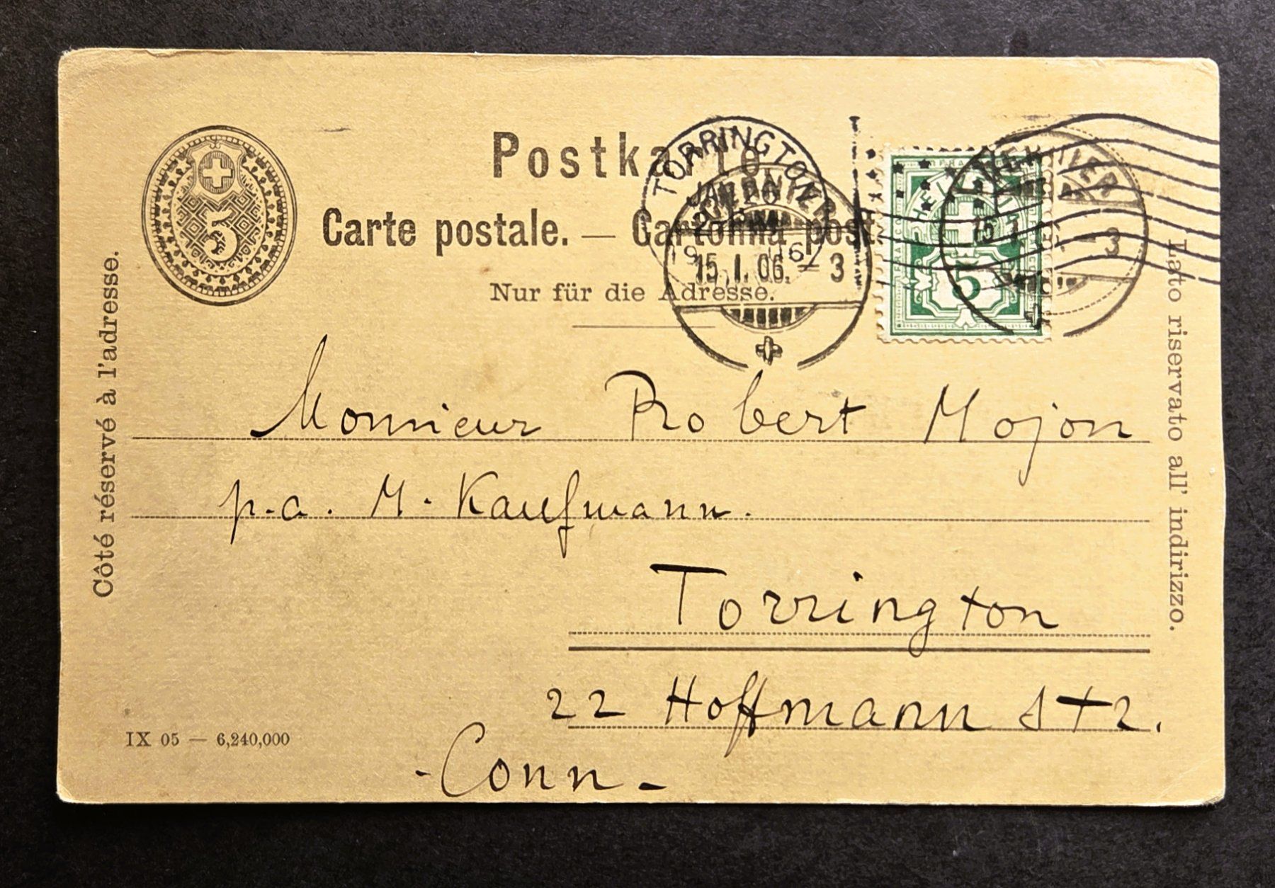Cartoline postali: Suchard Chocolat Postkarte 1906 Carte postale ancienne – Usato da Tavannes venduto da Cire 1