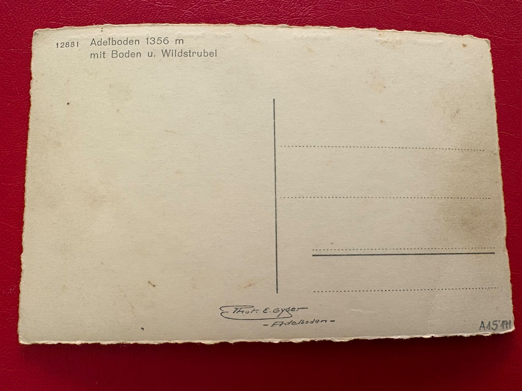Cartoline postali: Adelboden mit Boden und Wildstrubel – Usato da St-Légier-La Chiésaz venduto da Theo005 1