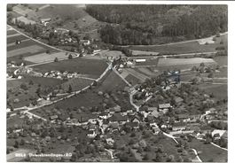 Unterehrendingen (AG) Bauerndorf - Flugaufnahme - 1965