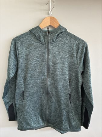 Adidas Kapuzenjacke grün meliert Grösse S