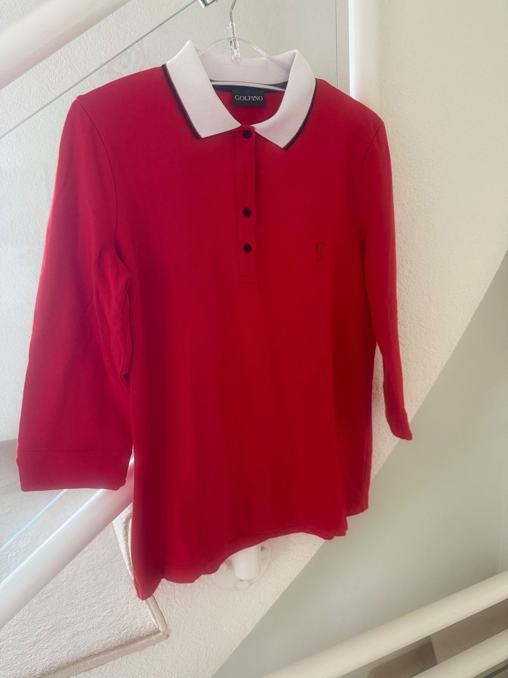 Polo-Shirts: Golfino Pullover rot 3/4 Arm Gr.42 NEU – Neu (gemäss Beschreibung) aus Zollikon von dorean