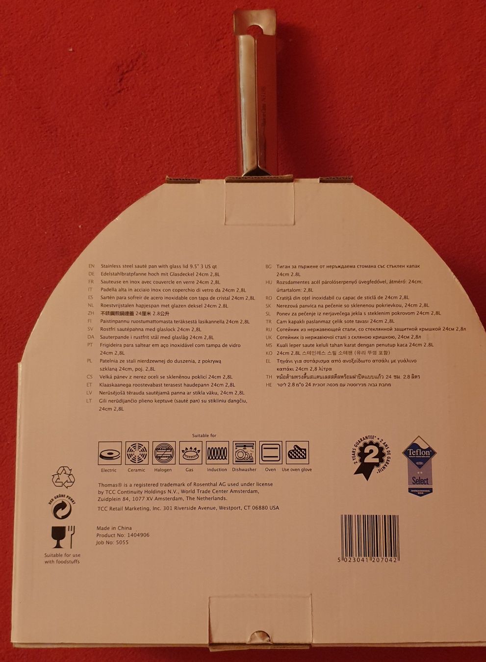 Thomas Padelle: Pfanne antihaft mit Deckel 24 cm – Nuovo e nell'imballaggio originale da Wettswil venduto da the_jr6l 1