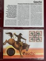 URUGUAY- NumisBrief 31.8.1992 "GAUCHO" Mit 100 N$ 1989 Münze