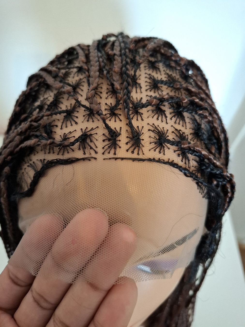 Perücken: Brown Braided Wig with Waves | Handmade | Lace Front – Neu (gemäss Beschreibung) aus Lausanne von usa_xd5k 2