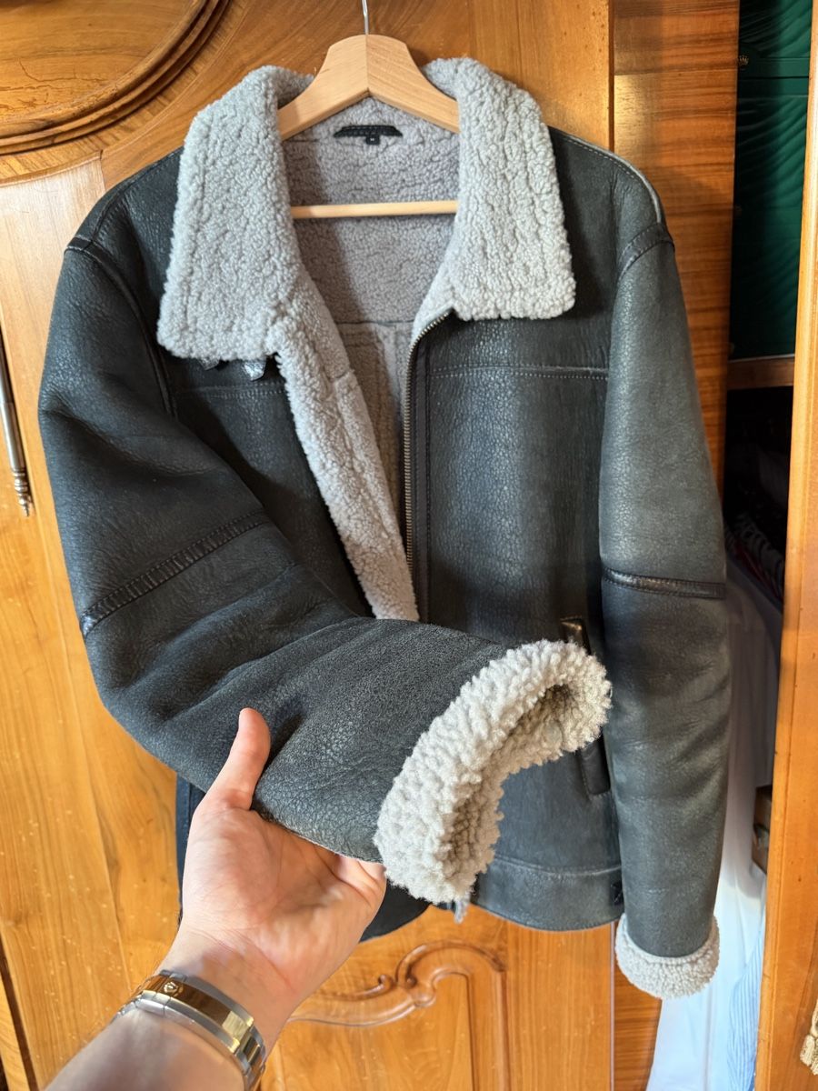 Giacche: Yves Lederjacke mit Lammfell – Usato da Basel venduto da Stauffer94 1