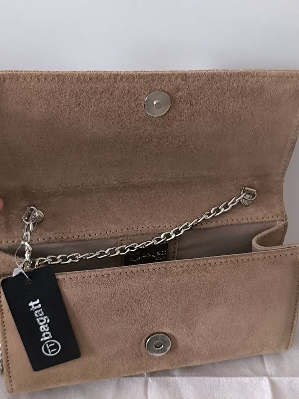 Bagatt Borse da donna: Bagatt Abendtasche mit Perlen -100% echtes Veloursleder- NEU – Nuovo e nell'imballaggio originale da Oberentfelden venduto da jun_v88w 4