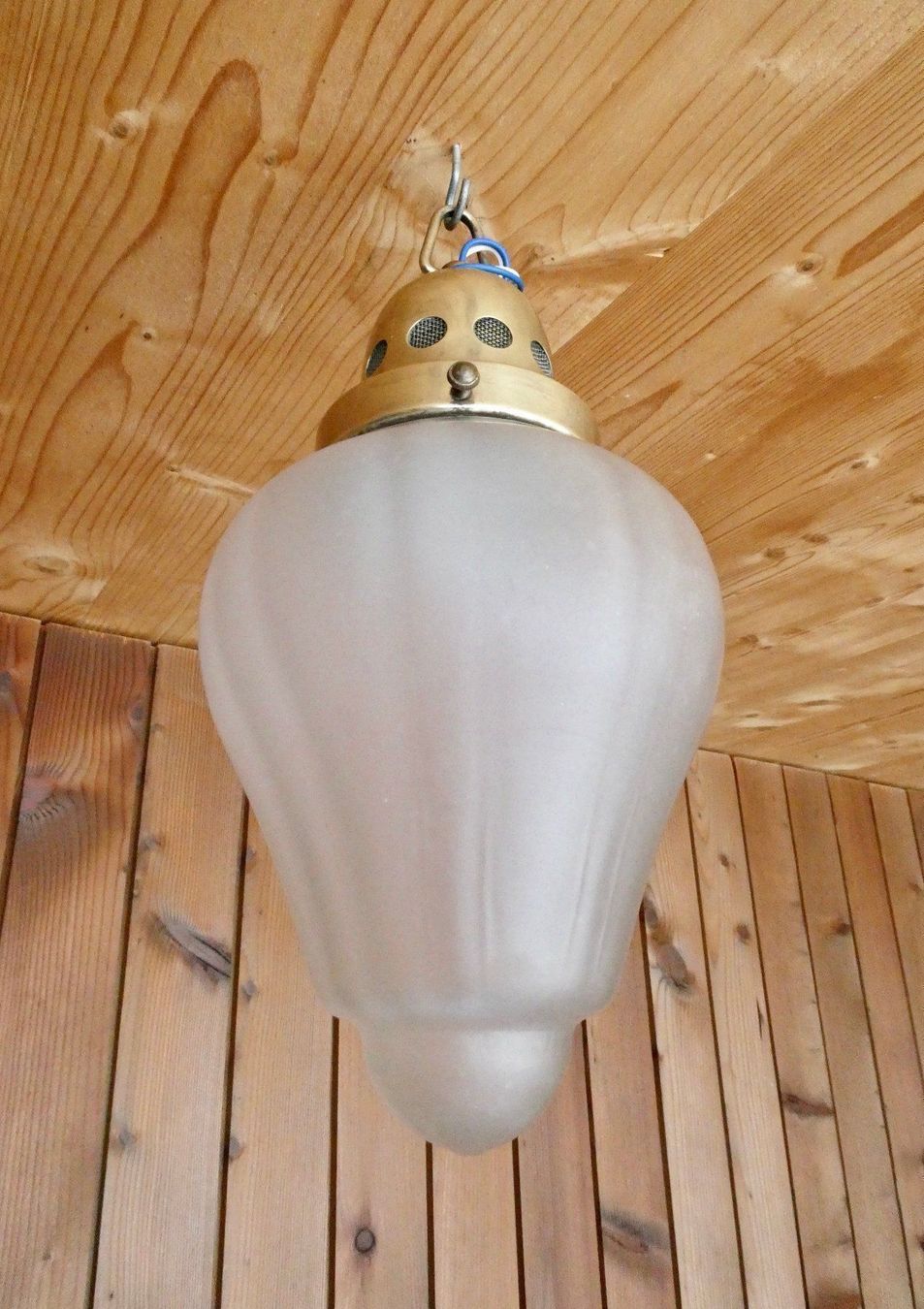 Kronleuchter & Deckenlampen: Original Jugendstil-Hängelampe – Gebraucht aus Lüchingen von Eeizo
