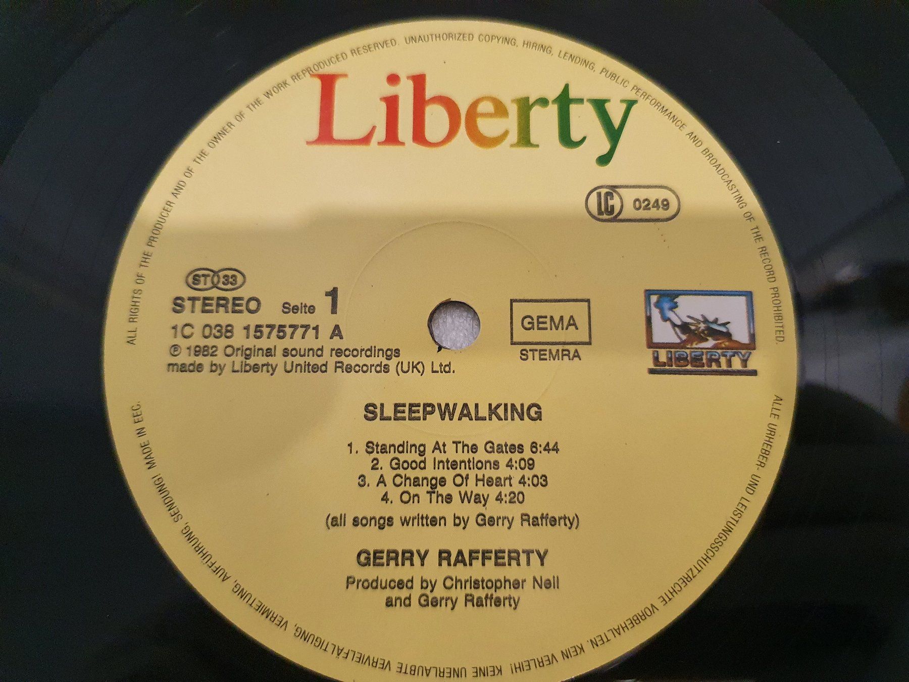 Dischi in vinile: Gerry Rafferty – Sleepwalking – Usato da Uster venduto da Vinyl-Leidenschaft 7