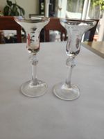 Paar Vint. Glas-Kerzenständer THOMAS (Rosenthal) – Ätzmarke 