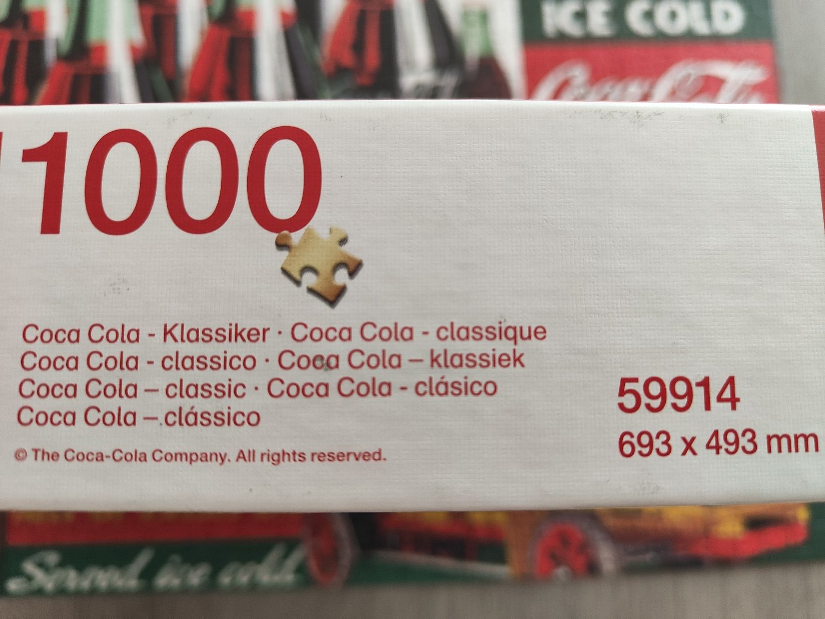 Puzzle: Coca Cola Puzzle Klassiker 1000 Teile 59914 Schmidt  – Usato da Lachen SZ venduto da jimmygoal13 2