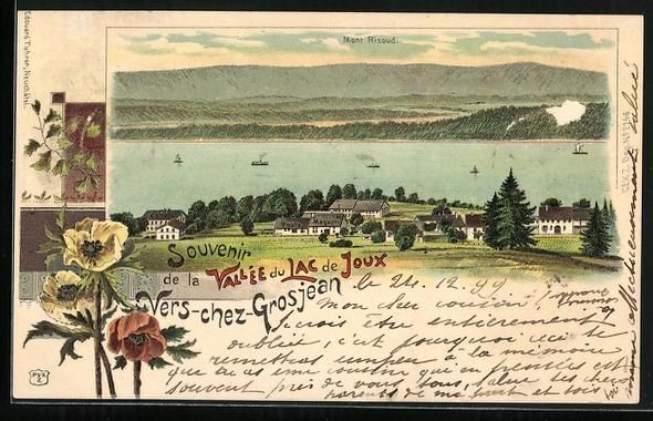 Cartoline postali: Litho Vers-chez-Grosjean, Vue générale – Usato da Berlin venduto da bartko-reher