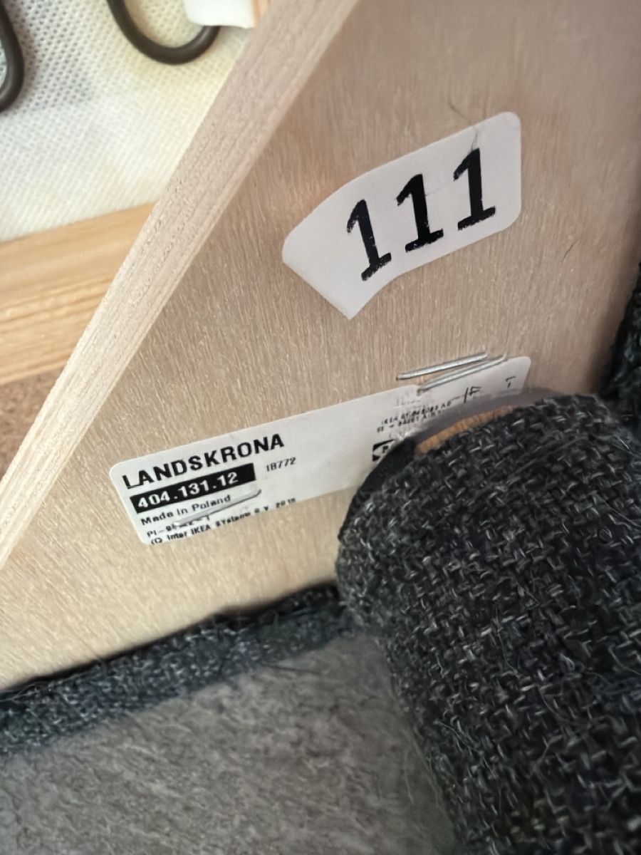 Ikea Sgabelli: IKEA Hocker Landskrona dunkelgrau – Usato da Känerkinden venduto da melbaumg 4