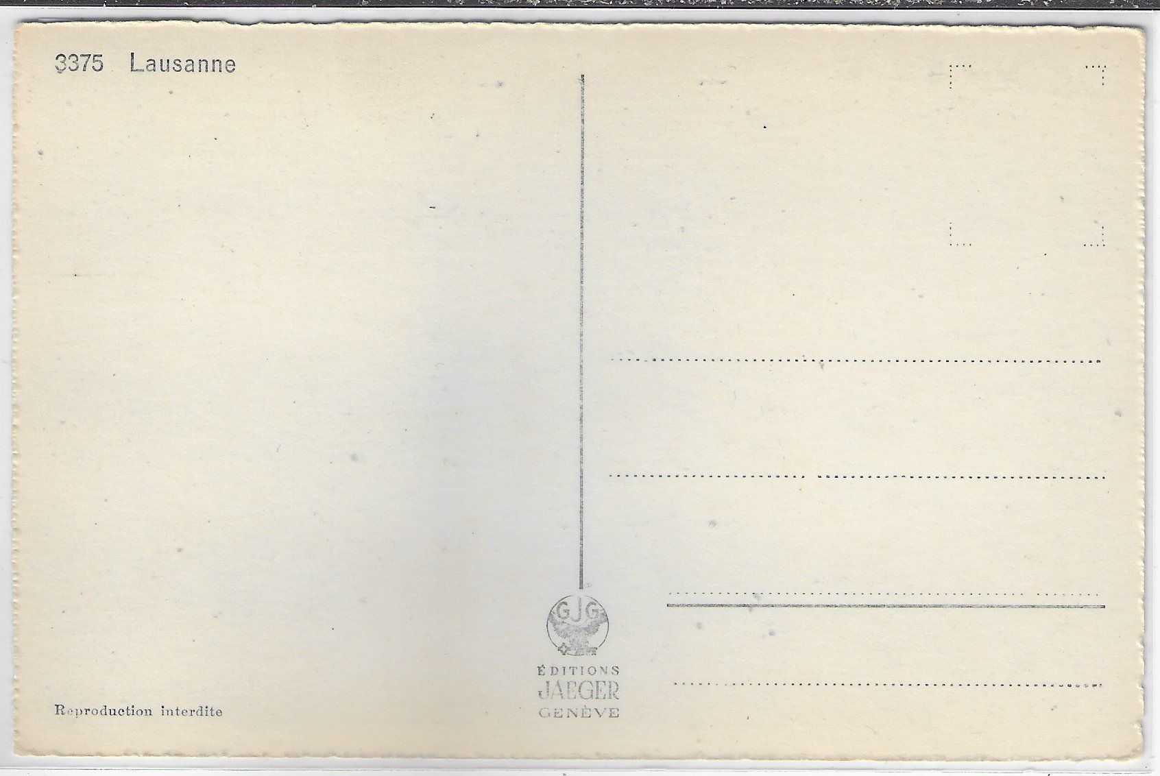 Cartoline postali: Lausanne - vue aerienne – Usato da Ettingen venduto da Kartenplanet 1