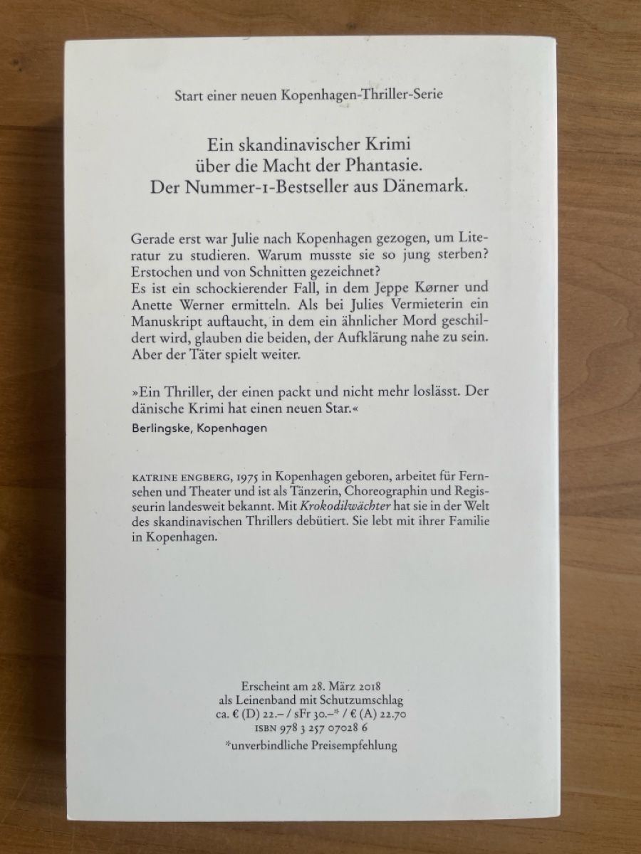 Libri: krokodilwächter - Katrine Engberg – Usato da Fribourg venduto da Mymikrakra01 1