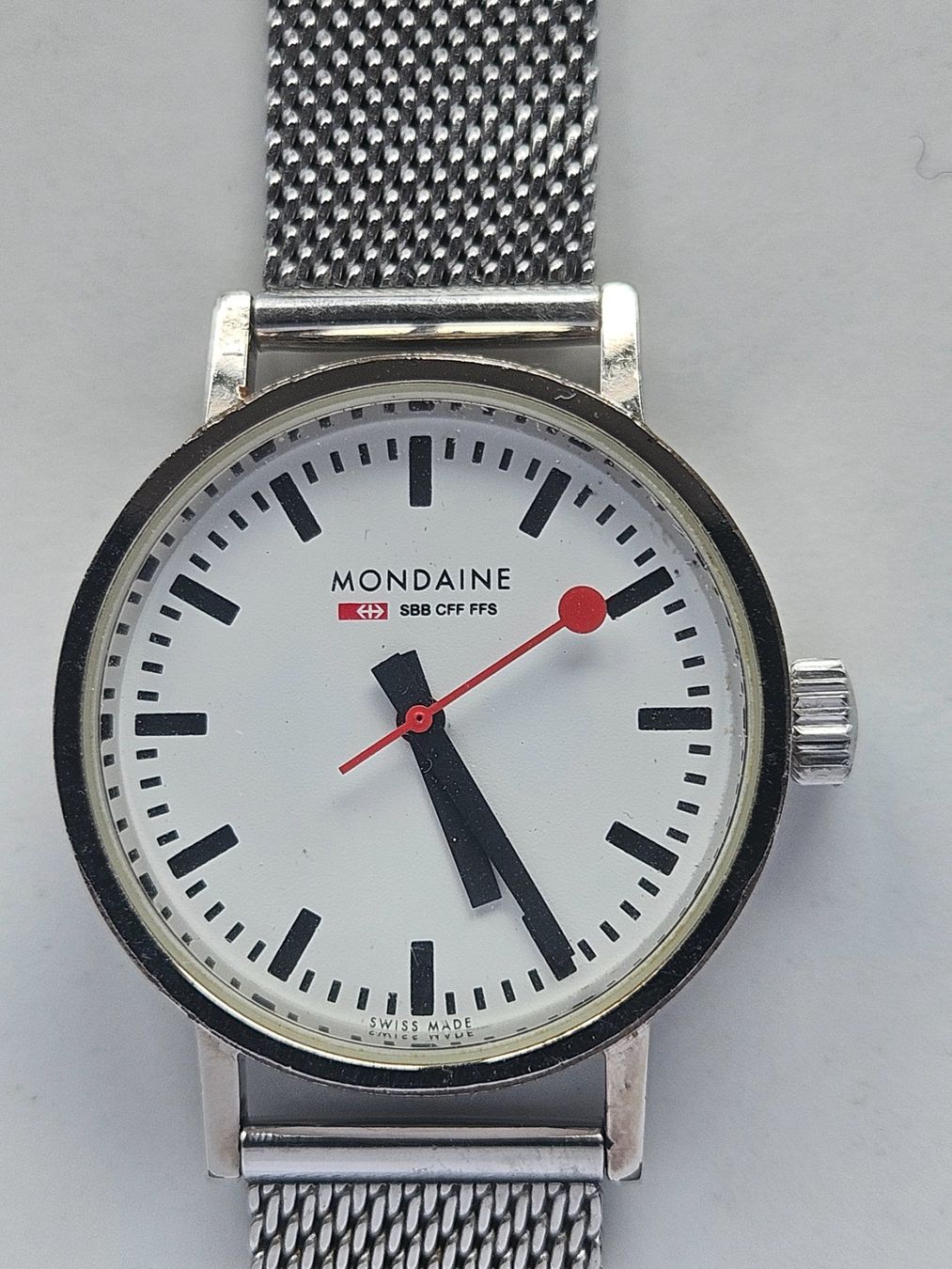 Mondaine Orologi: SBB Uhr Mondaine Quartz mit Box – Usato da Berikon venduto da mmm21