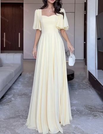 Abendkleid Rotimia hellgelb 