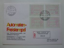 ATM 1976 ++ FDC Serie ATM A1-A4 - 9.8.1976