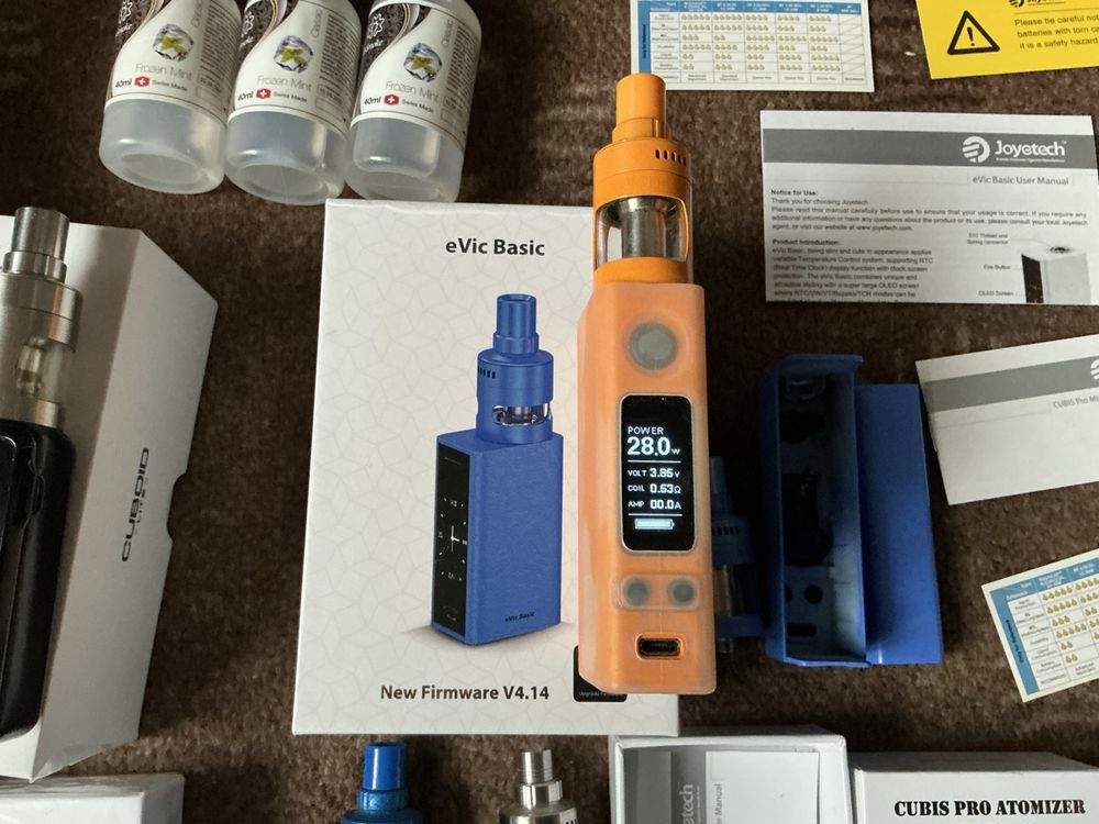 Joyetech e-Zigaretten Set: eVic Basic, Cuboid Lite & mehr (Gebraucht ...